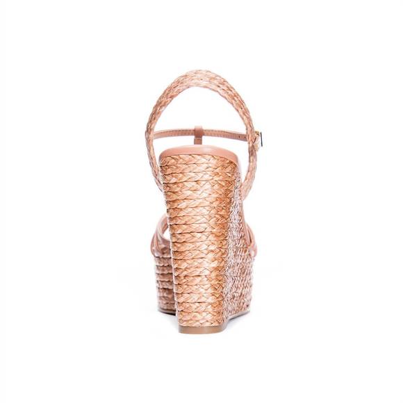 NEW CHINESE LAUNDRY weave your way wedge in nude - Picture 4 of 4